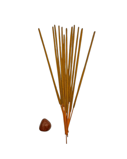 Grounding & Stability- Vetiver Incense with Red Jasper