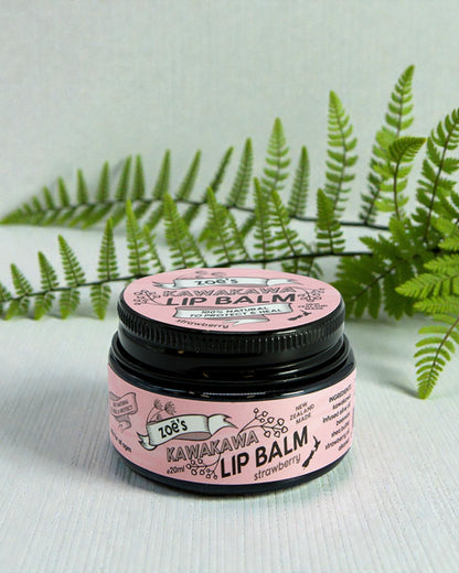 Kawakawa Lip Balm - Strawberry
