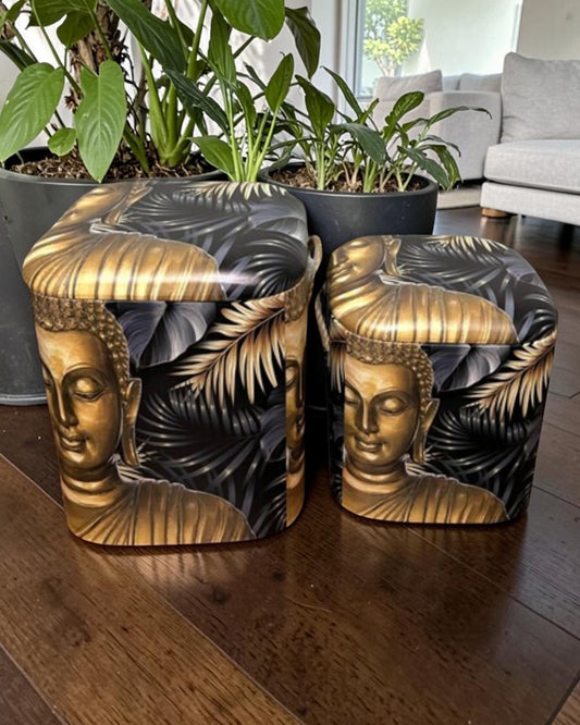 Storage Stools - Buddha, Set of 2
