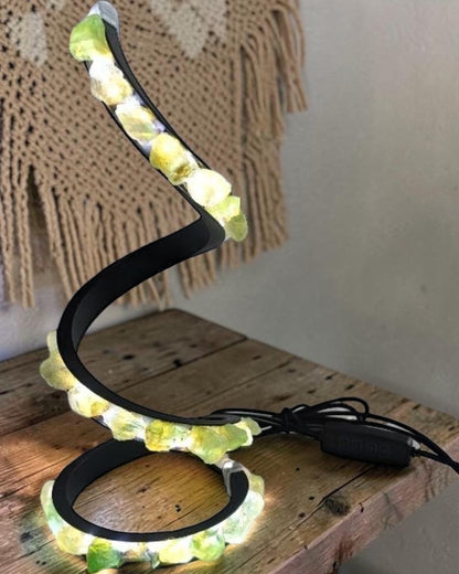 Crystal LED Lamp Green Fluorite