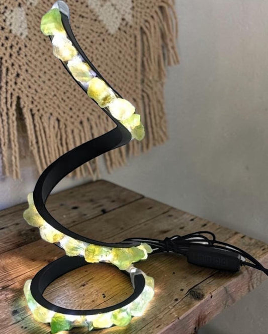 Crystal LED Lamp Green Fluorite