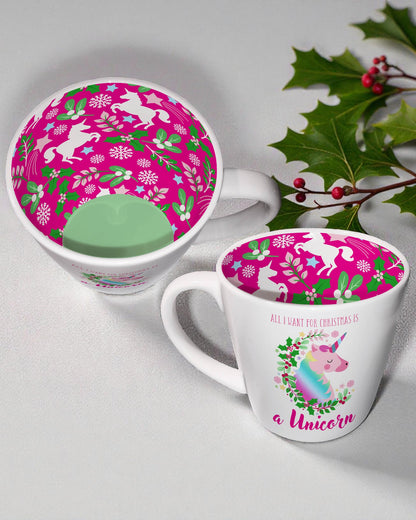 Unicorn Christmas - Inside Out Mug