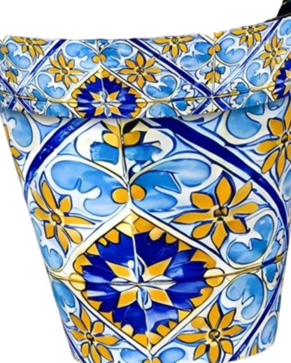 Zest Wall Pot Watercolour Seville