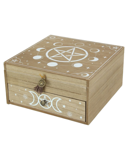 Square Wiccan Jewellery Box