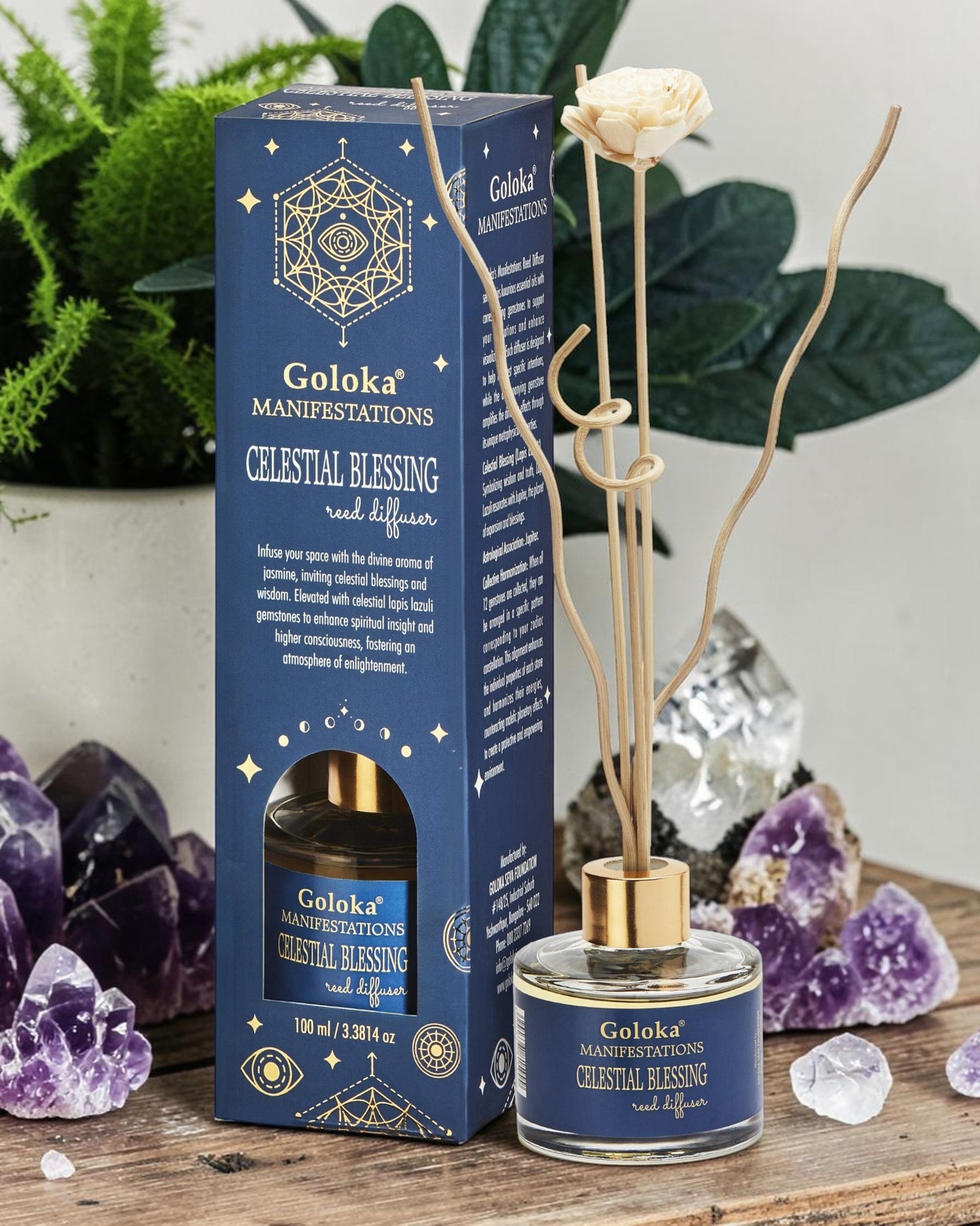 Celestial Blessing Jasmine & Lapis Lazuli Reed Diffuser