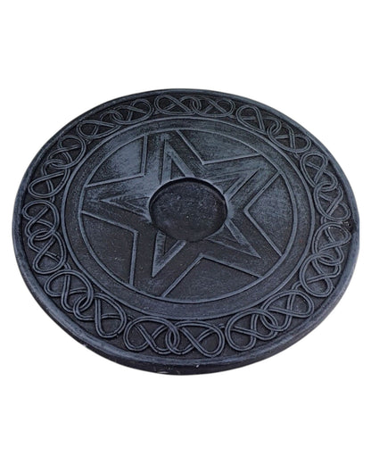 Round Pentacle Altar Plate