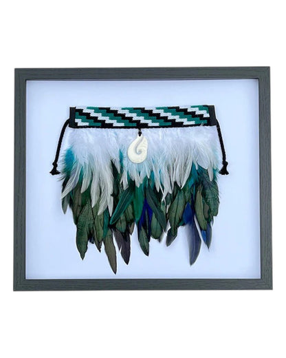 Framed Mini Paua Korowai