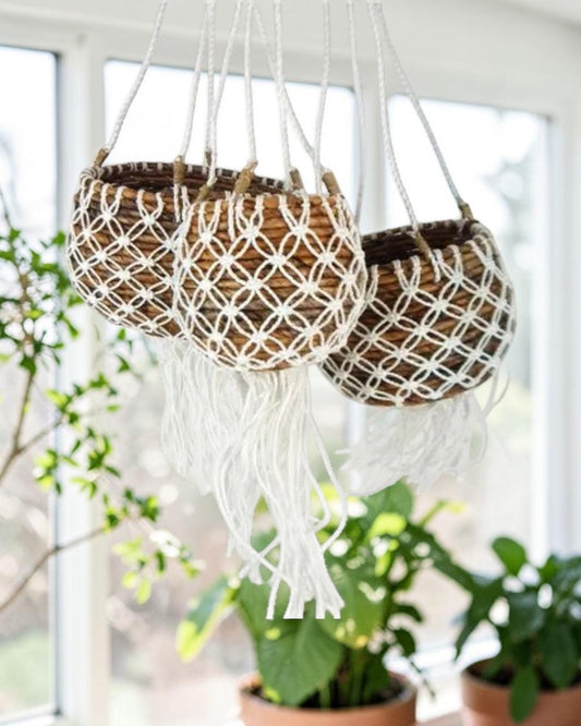 Banana Fibre Hanging Baskets
