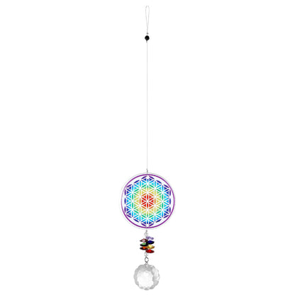 Crystal Sundrop Prism - Flower Of Life