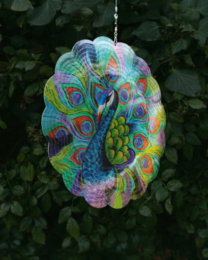 Peacock Wind Spinner