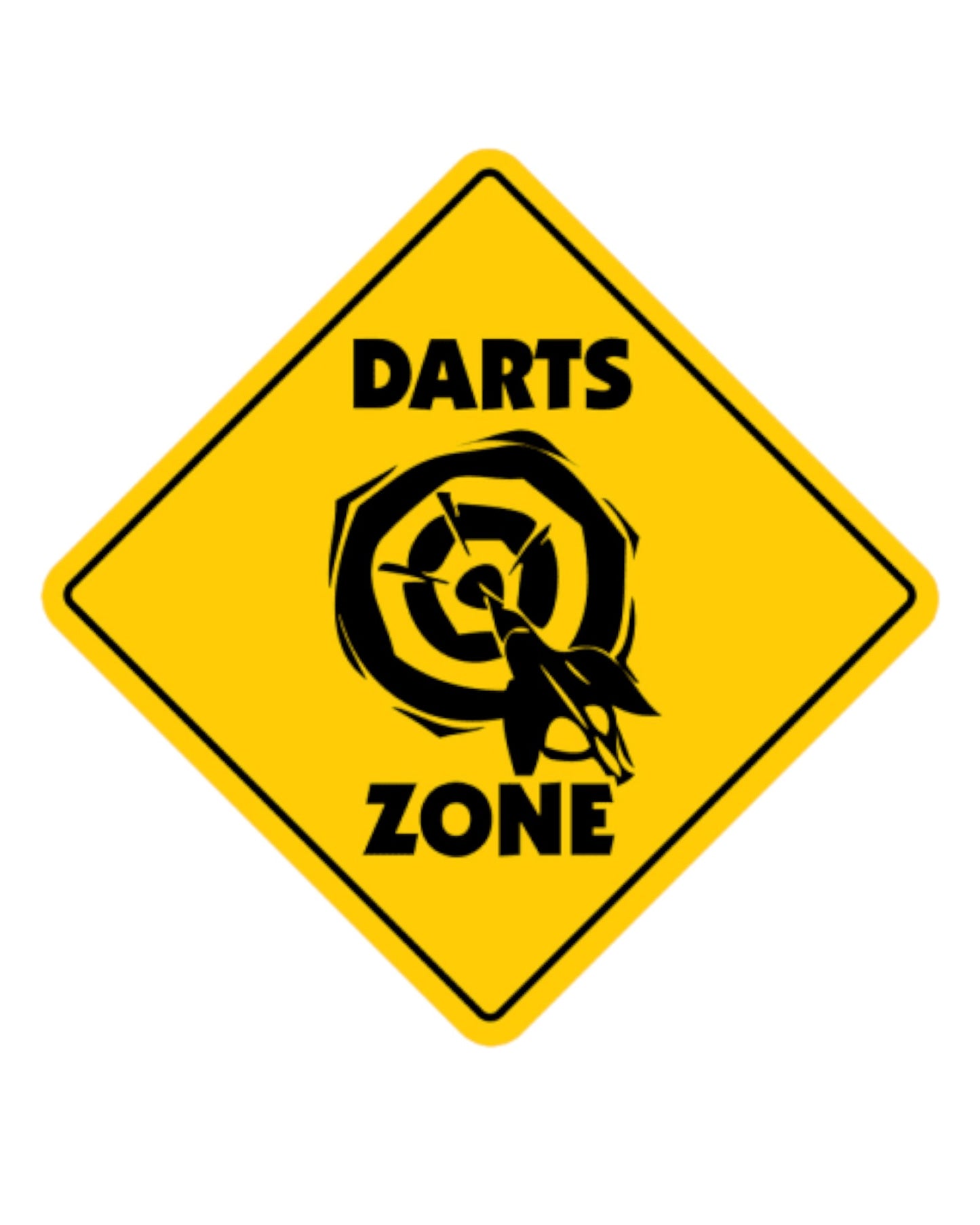 Darts Zone Sign