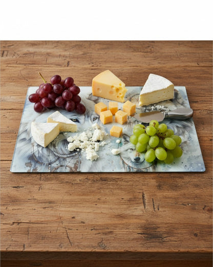 Wolves Glass Cutting Board