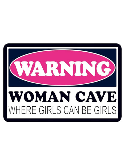 Woman Cave Metal Wall Art