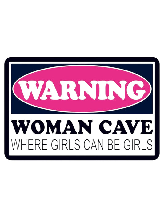Woman Cave Metal Wall Art