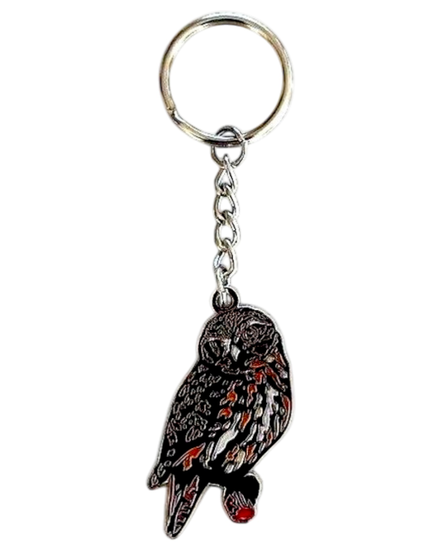 Metal Keyring Morepork