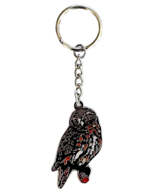 Metal Keyring Morepork