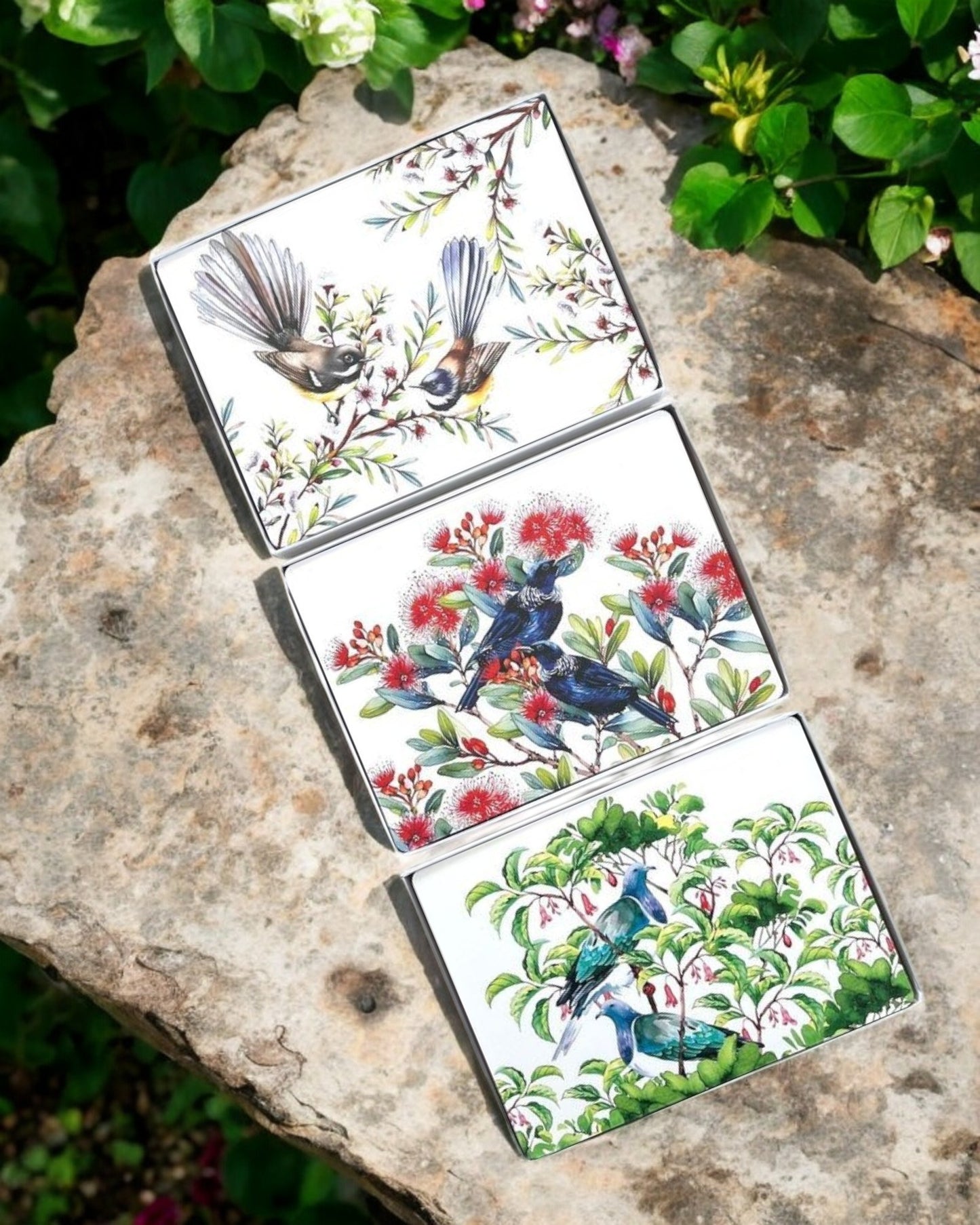 Cork Placemats Native Twin Birds