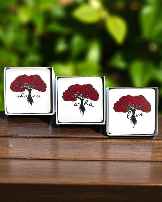 Cork Coasters NZ Pohutakawa