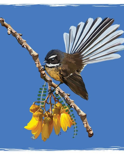 Cork Coasters Native Birds/Kowhai