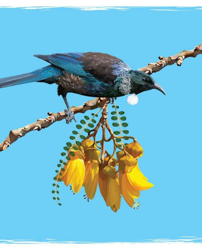 Cork Coasters Native Birds/Kowhai