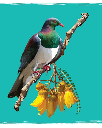 Cork Coasters Native Birds/Kowhai