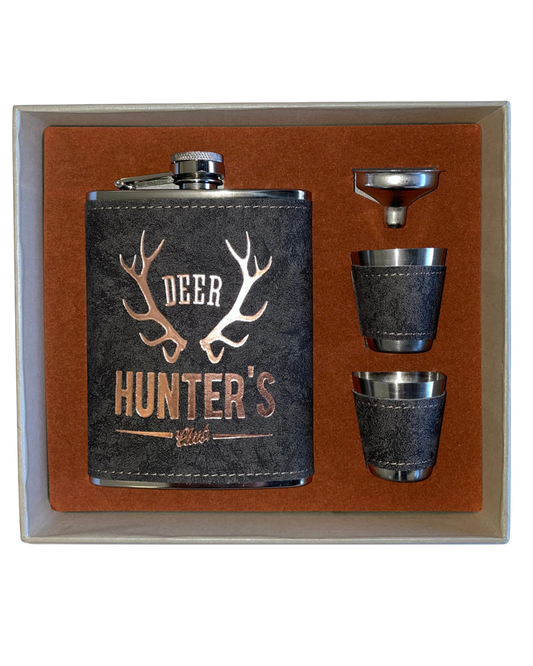 Hip Flask set Deer Hunters