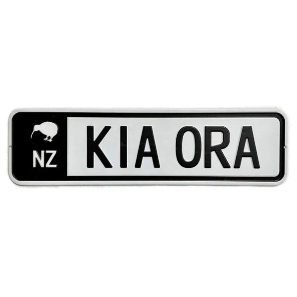 Kia Ora Number Plate