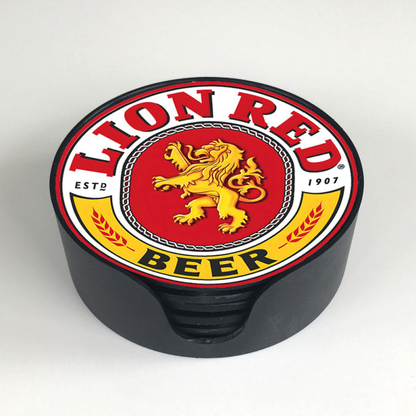 Lion Red Coaster Set