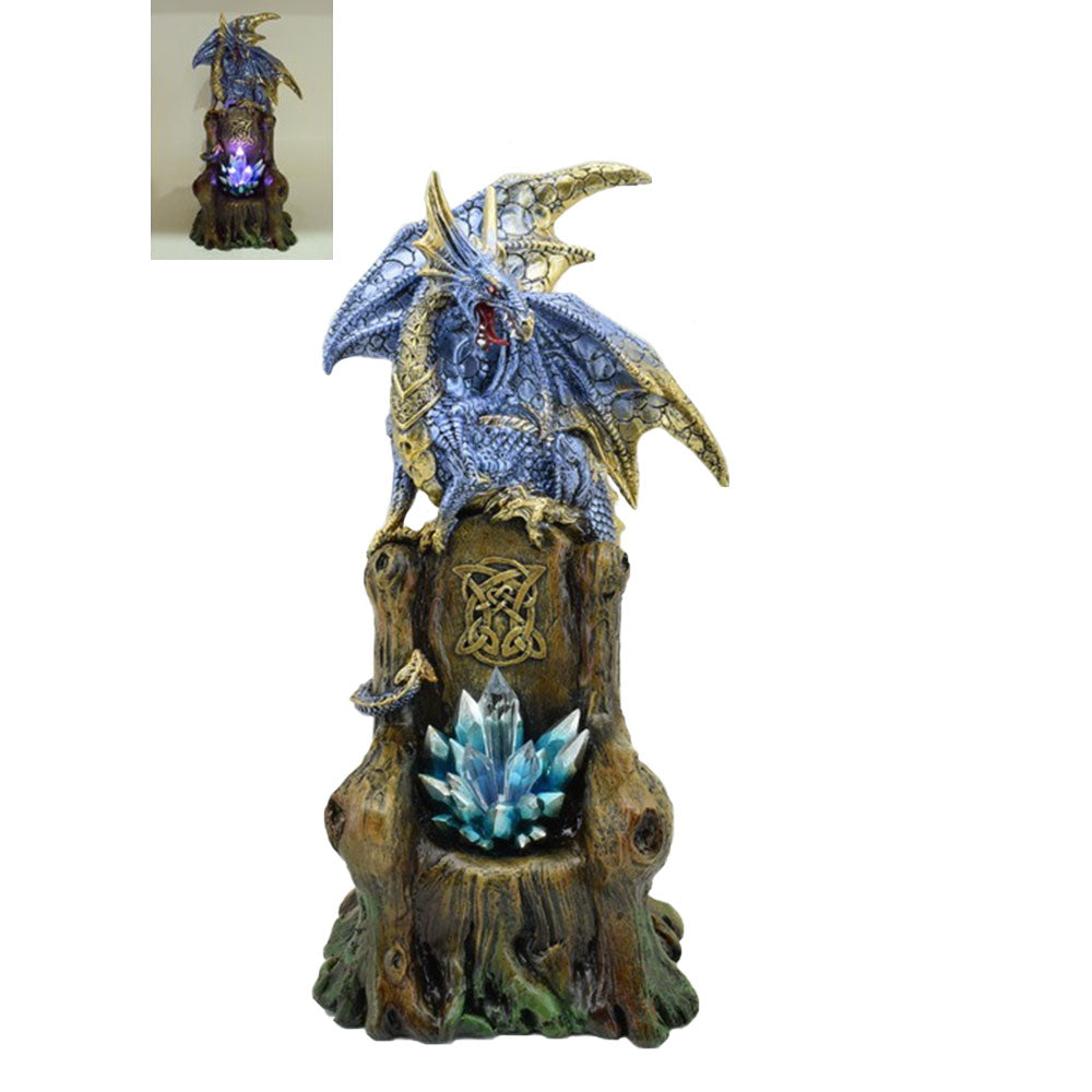 Dragon On Throne Blue LED NEW!