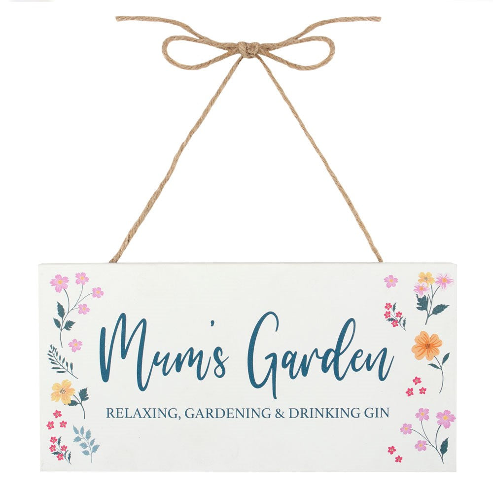 Mum's Garden Hanging MDF Sign NEW!