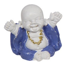 Miniature Blue/White Buddha