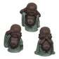 Turquoise Hear/Speak/See Buddha