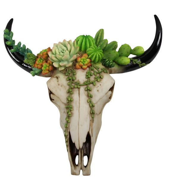 Cactus Cow Skull