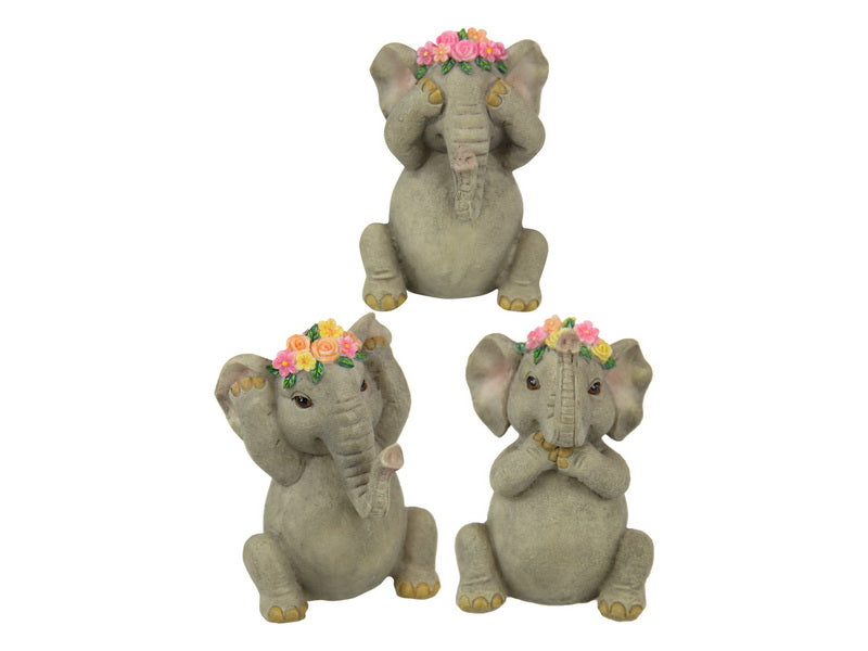 Wise Floral Elephants