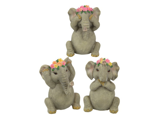 Wise Floral Elephants