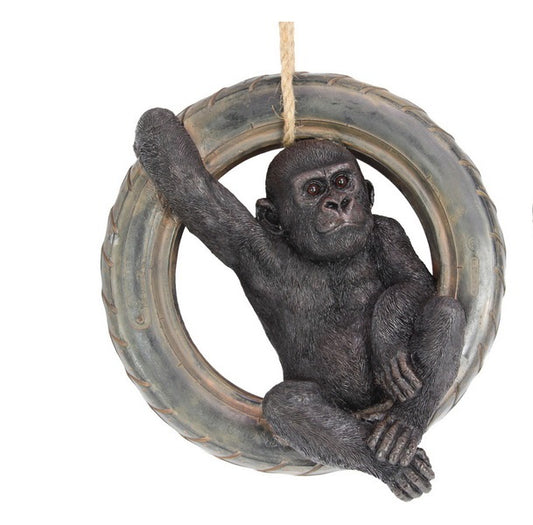 Hanging Gorilla on Tyre