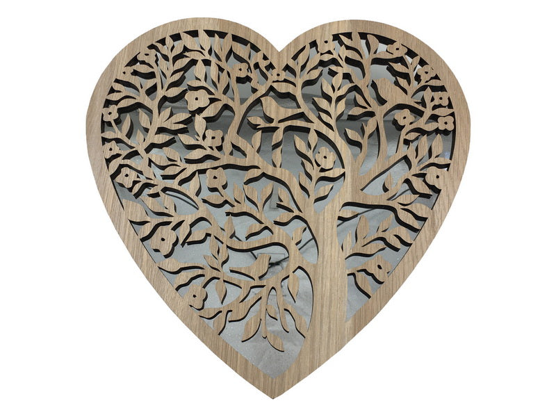 Tree of Life Heart Mirror
