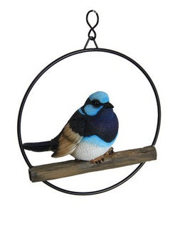 Birds in Rings hanging