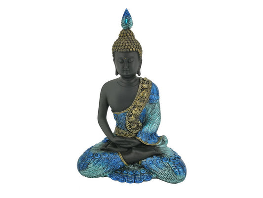 Blue Sitting Buddha 21cm