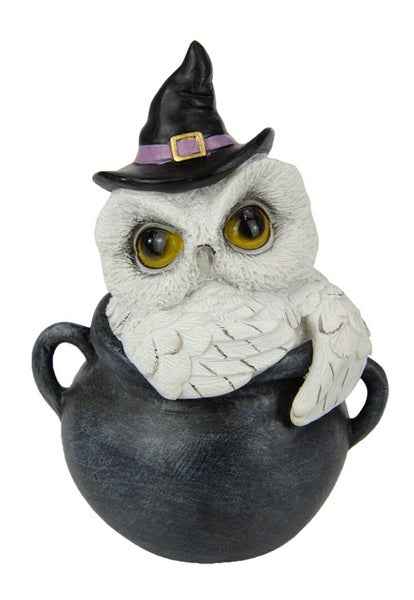 Owl in Cauldron Pot