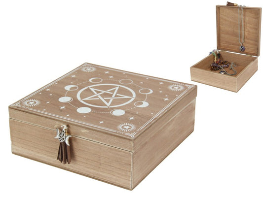 Square Wiccan Trinket Box