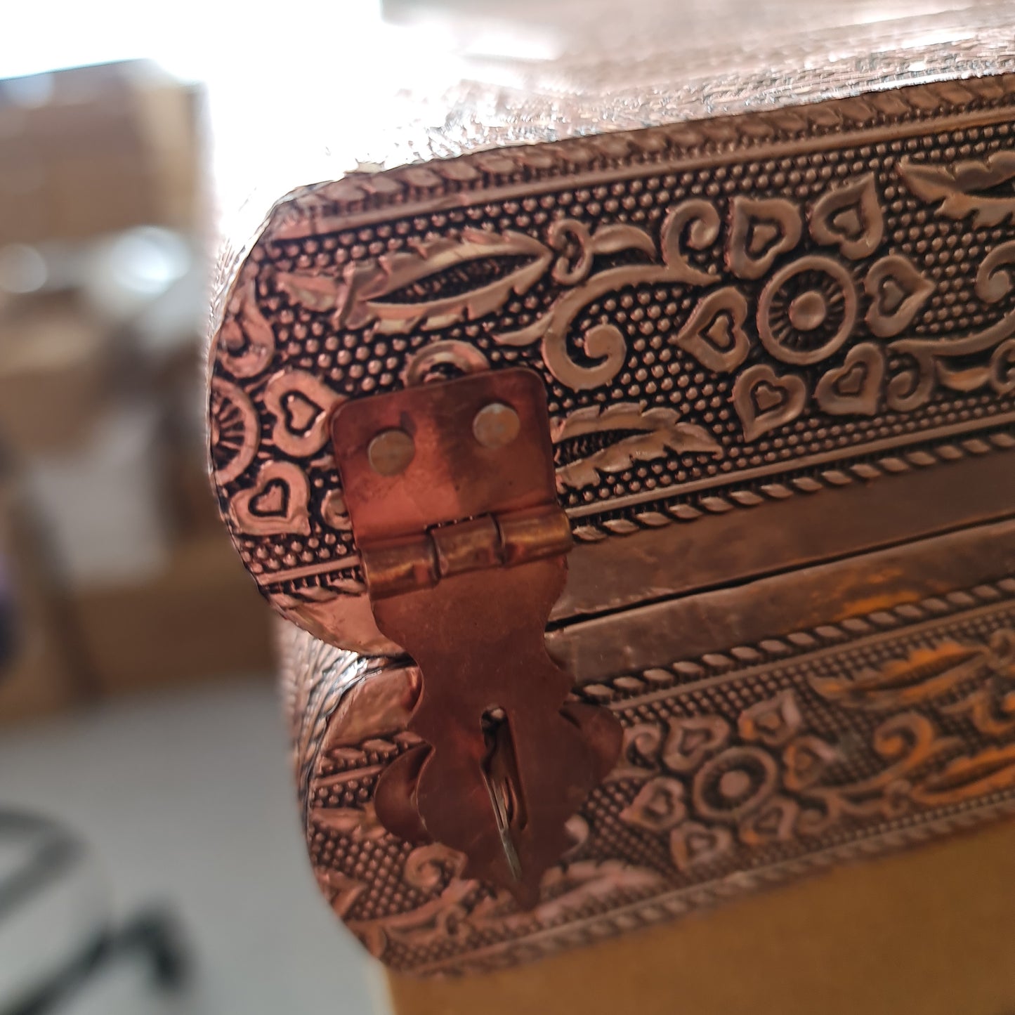 Jewellery Box Copper Finish