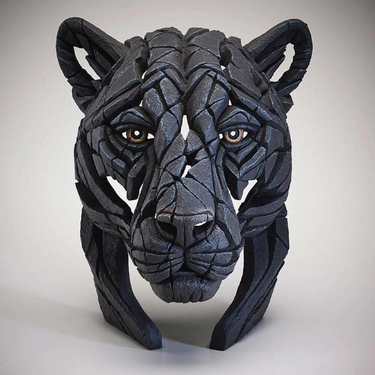 Panther Bust Edge Sculpture