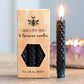 Black Beeswax Spell Candles - Protection