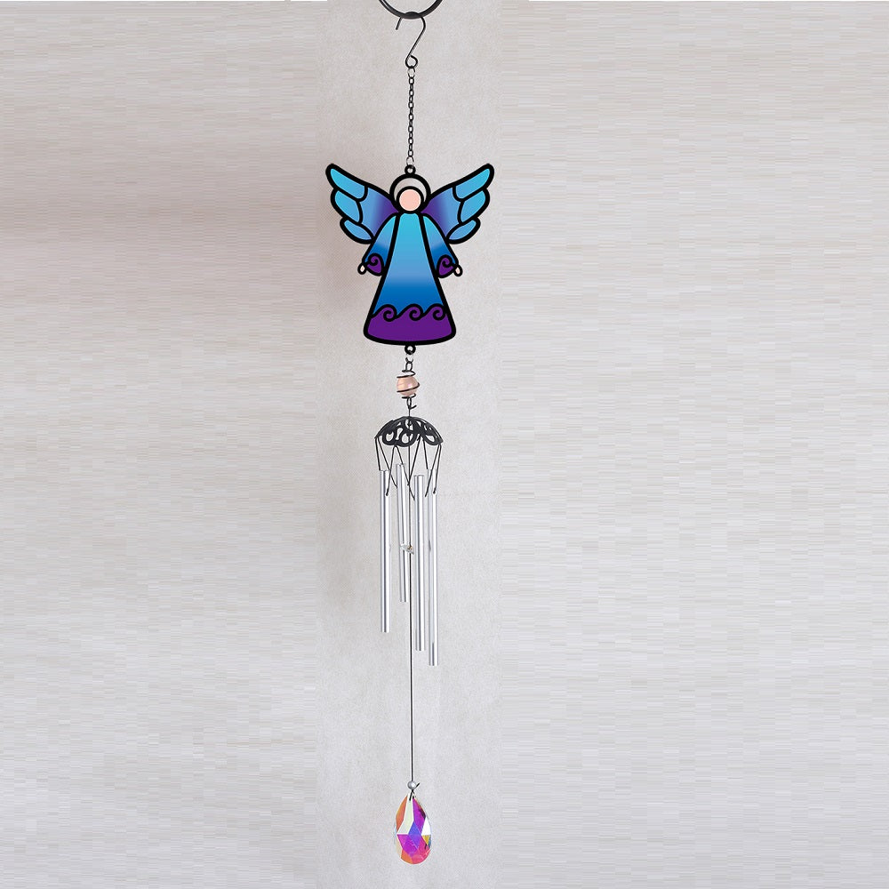 Angel Wind Chime 25" NEW! Enjoy the relaxing sounds of wind chimes as a gentle breeze passes through this beautiful wind chime. This angel makes a sweet-sounding addition to any yard or garden.