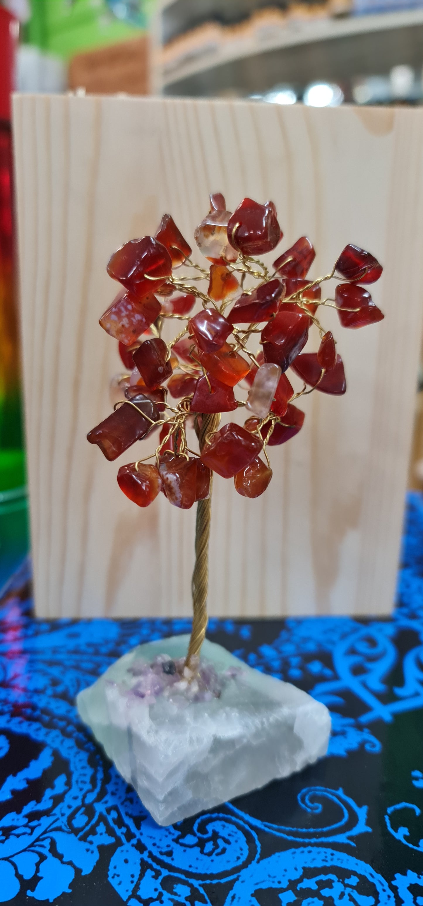 Large Gemstone Tree on Crystal Base