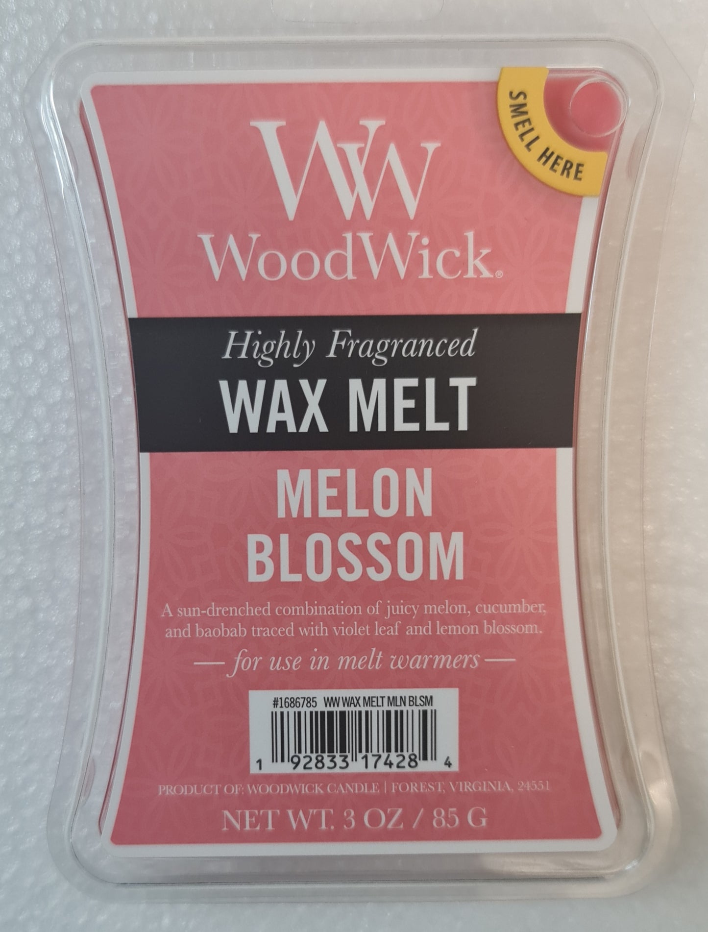 WoodWick Melon Blossom

Wax Melt