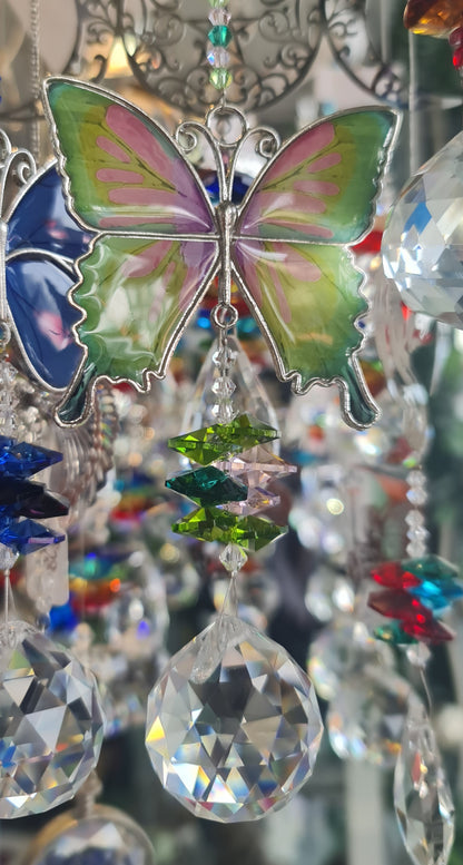 Butterfly Hanging Crystals