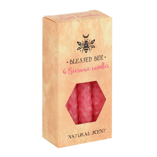 Pink Beeswax Spell Candles