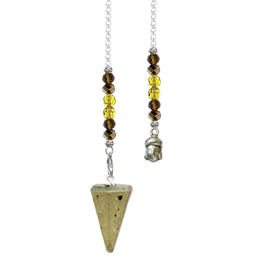 Pendulum Faceted Pyrite Buddha NEW!